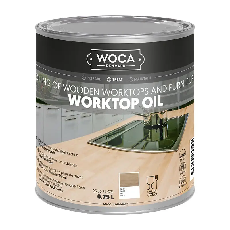 WOCA Werkbladenolie wit 0,75 L Dagaanbieding