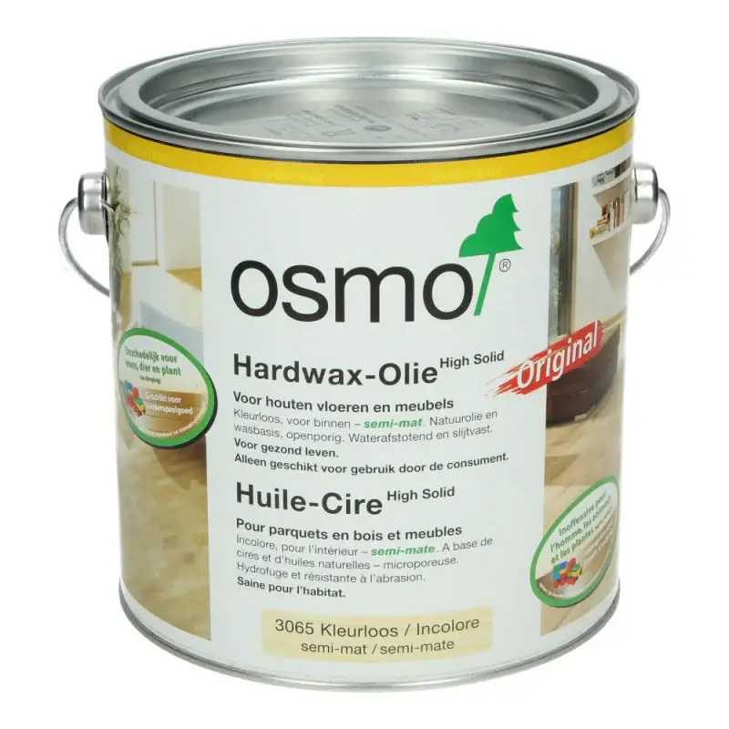OSMO Hardwax Olie 3065 Kleurloos semi mat 2,5L Beperkt Aanbod