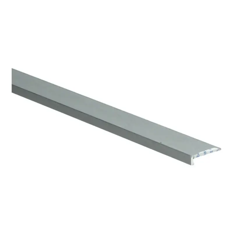 Gereduceerde Prijs Hoeklijn zelfklevend 4 mm tbv PVC klik zilver geborsteld, 300cm lang