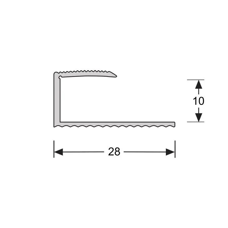 U-profiel 10,1 mm RVS, 270cm lang Bestel Nu