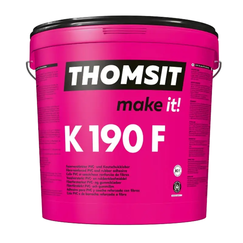 Betaalbaar Thomsit K190F vezelversterkte PVC/rubberlijm 13 kg