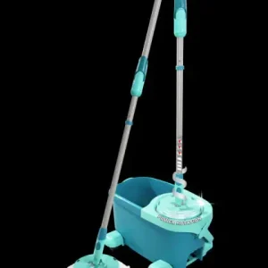 Flitsaanbieding Leifheit clean twist disc mop ergo - dweil compleet systeem met wieltjes