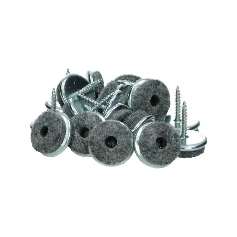 Dagaanbieding schroefviltjes metaal Ø28mm 100 stuks