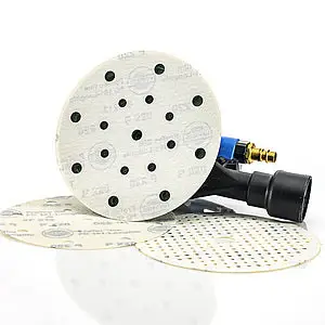 Multihole schuurschijf FC 161LL 150 mm P 100 Hermes met velours, (100 st/ds) Beperkte Voorraad