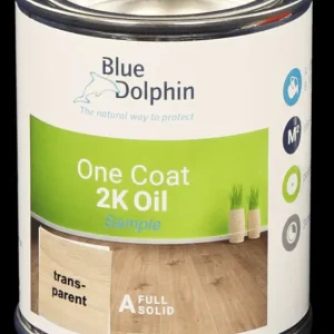 Gecertificeerd Blue Dolphin One Coat 2K Oil Walnut demo/bijwerk blikje ( harder los verkocht)