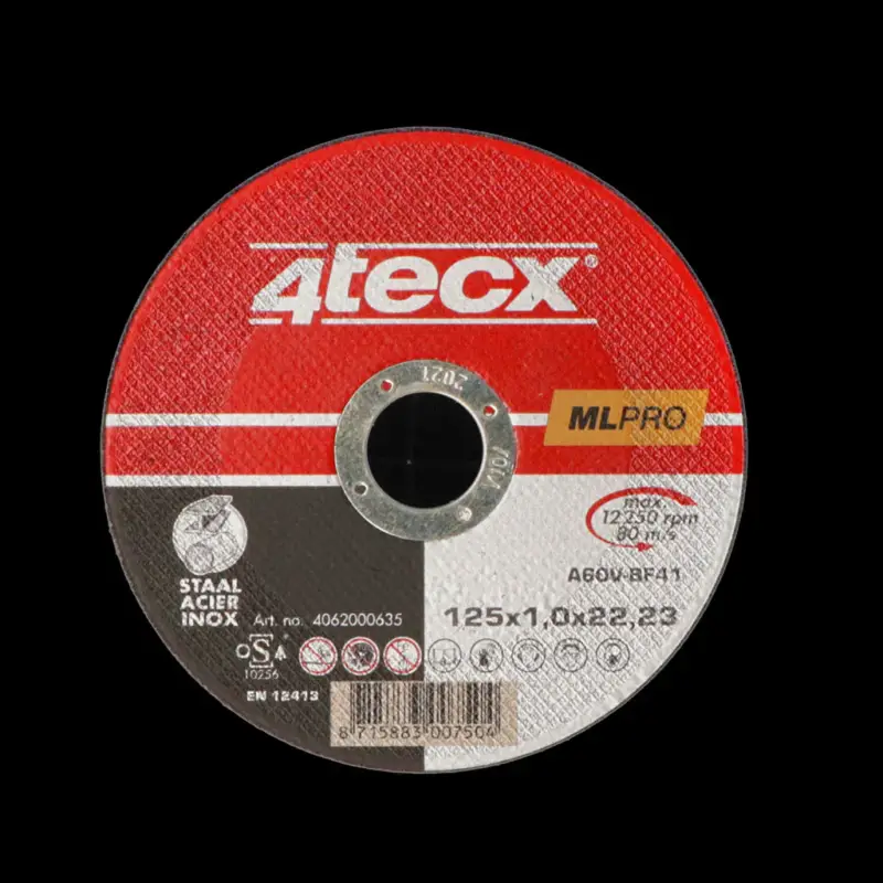4Tecx Doorslijpschijf 125x1.0 vlak staal Seizoensaanbieding