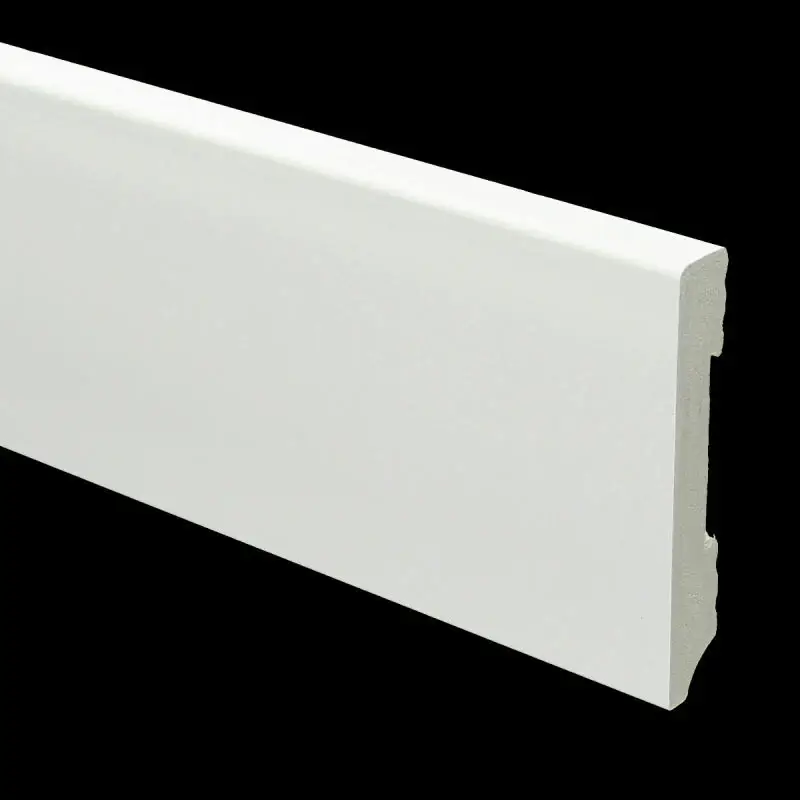 Watervaste kunststof plint Modern recht wit 15x90mm 2,4 meter Shop Nu