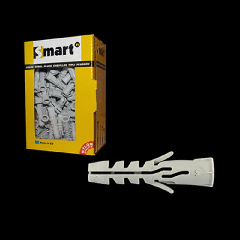 Nylon spreidplug met boord SMART Ø10x50 - 50 stuks Tijdelijk Beschikbaar