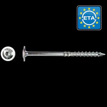 Tellerkopschroef Ø 10x200 Zn (T40) 50 STUKS (flenskophoutschroef) Nieuw