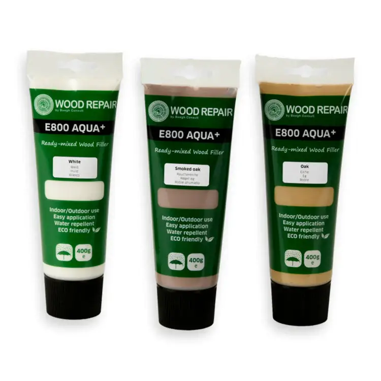 Aanbieding Wood Mastic E800 vulmiddel 400 gr. walnoot