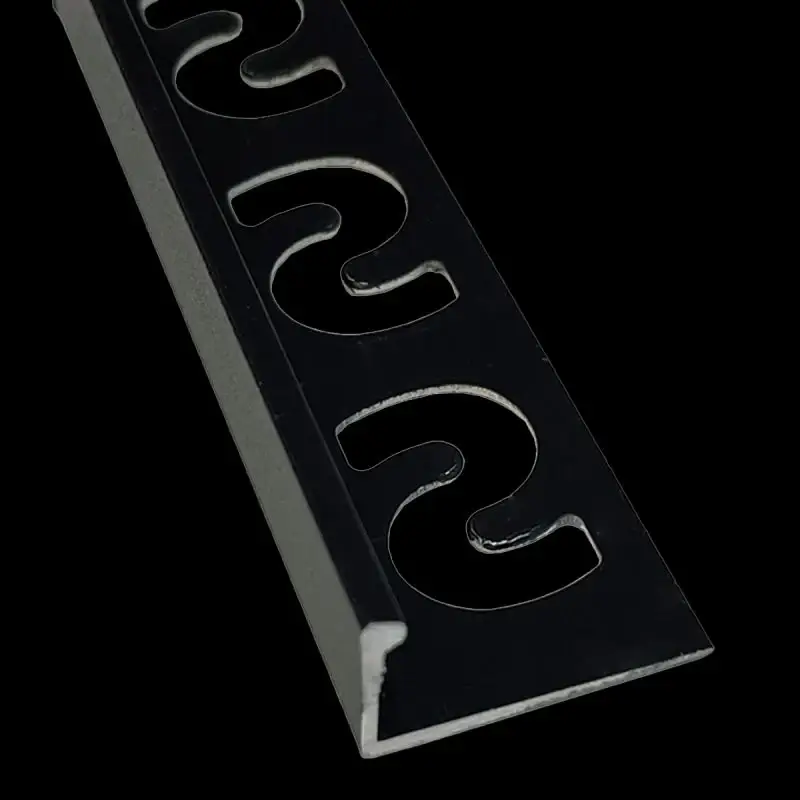 SUBSTRAT Recht Tegelprofiel Aluminium Zwart 11mm, 300cm (18009) Lage Prijs