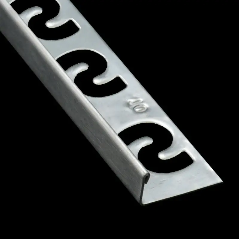 Laatste Versie SUBSTRAT Recht Tegelprofiel RVS Geborsteld 11mm, 270cm(18026)