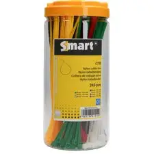 SMART kabelbinder/tiewrap set meerdere kleuren Uitverkoop
