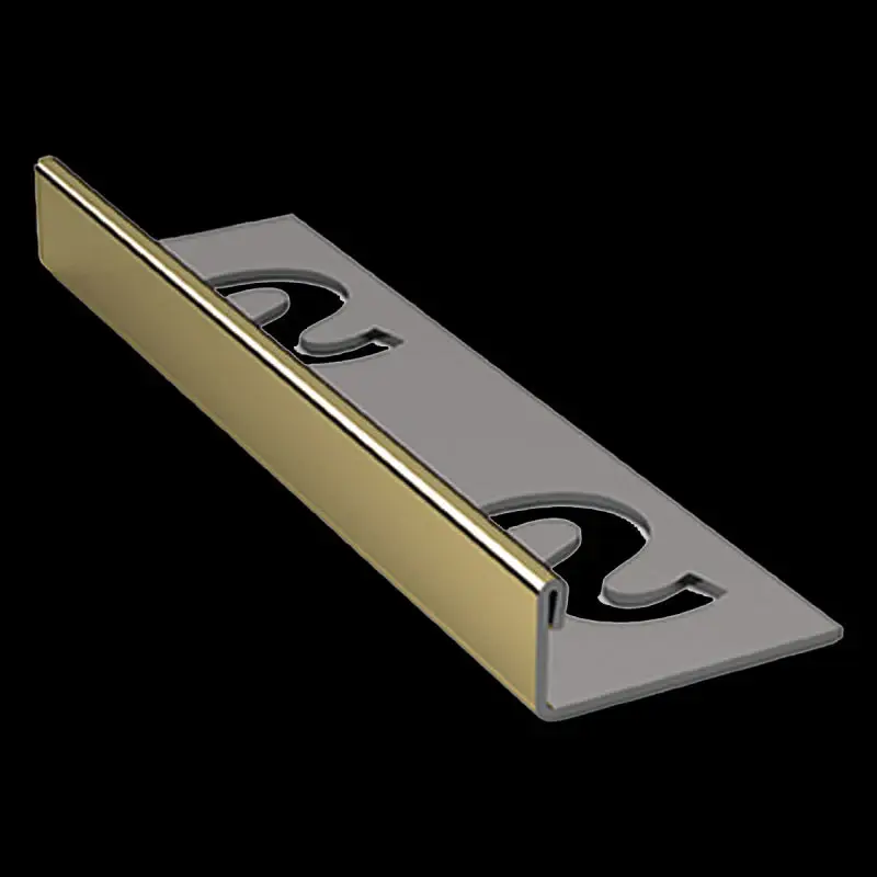 SUBSTRAT Recht Tegelprofiel RVS Goud 11mm, 250cm (18003) Meest Verkocht