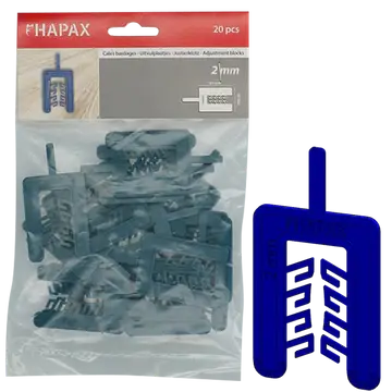 HAPAX uitvulplaatjes 2x40,00x55 / 20 stuks Betrouwbaar