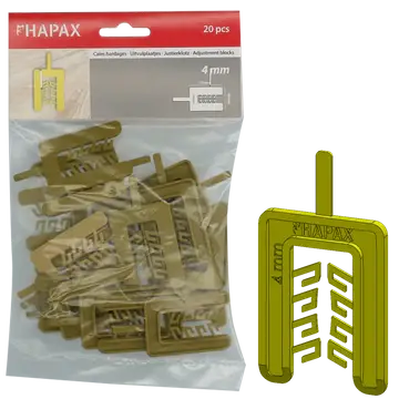 Direct Beschikbaar HAPAX uitvulplaatjes 4x40,00x55 / 20 stuks