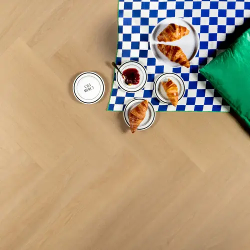Actieprijs Douwes Dekker PVC klik brede visgraat croissant Ultra Mat