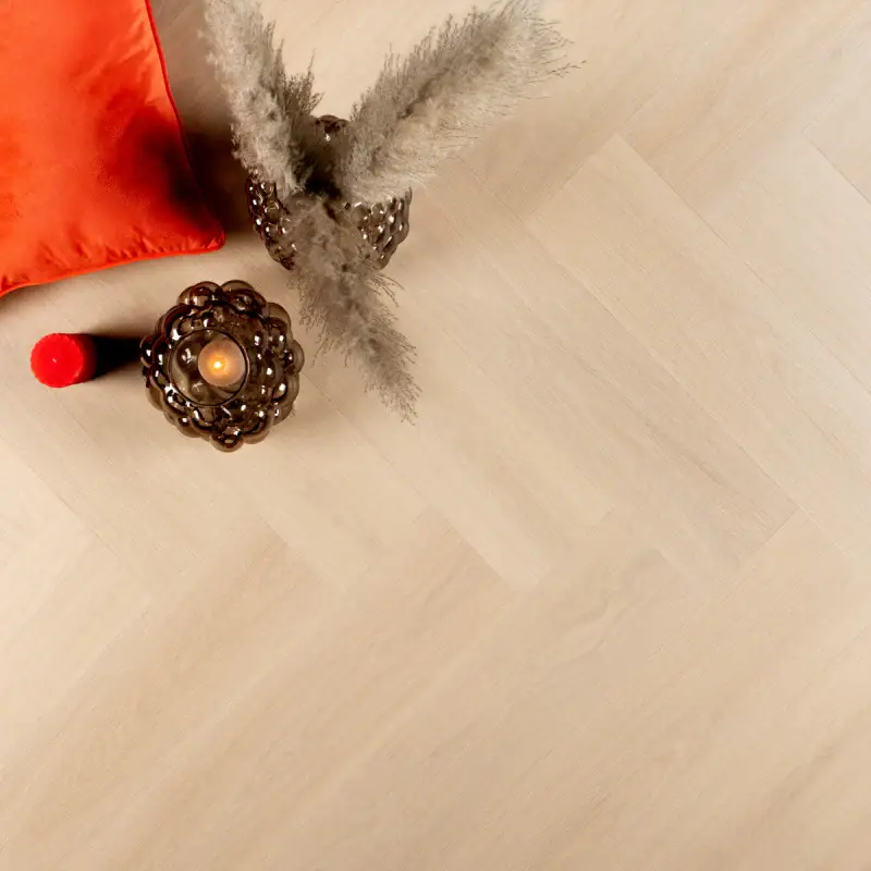 Douwes Dekker PVC klik brede visgraat tarte tatin Ultra Mat Direct Verzonden